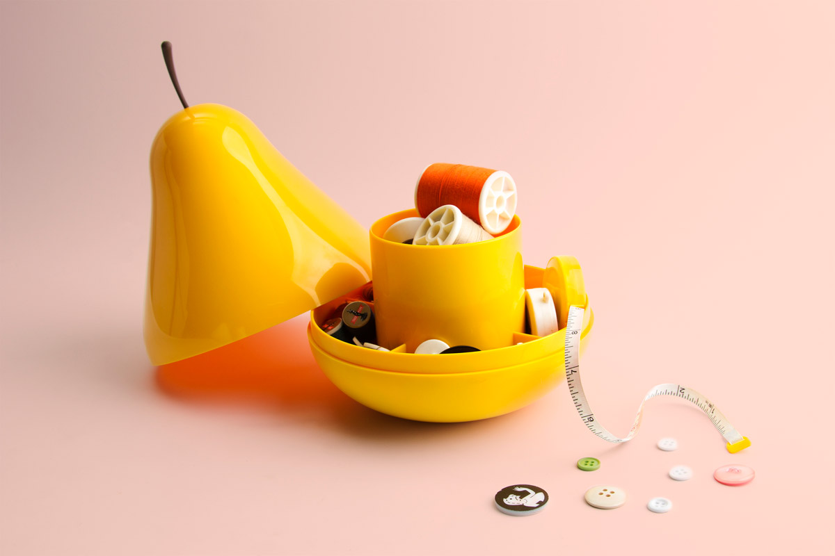 QL10148-YW Органайзер pear желтый Qualy  - Вид №3