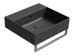 Прямоугольная керамическая раковина с переливом