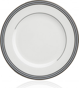 10649517 Noritake Тарелка пирожковая Noritake "Богарт платиновый" 16,5см Фарфор костяной