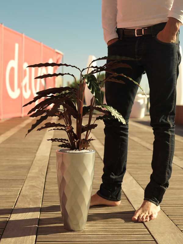 073145 Кашпо Nano матовое бронзовое 36см Vondom Vases - Вид №1