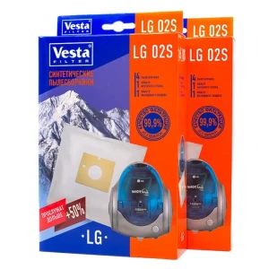 91387517 Мешки синтетические для пылесоса Vesta filter Lg02s2 8 штук 4 фильтра STLM-1113257