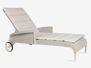 Плетеная откидная Садовая кровать с подлокотниками