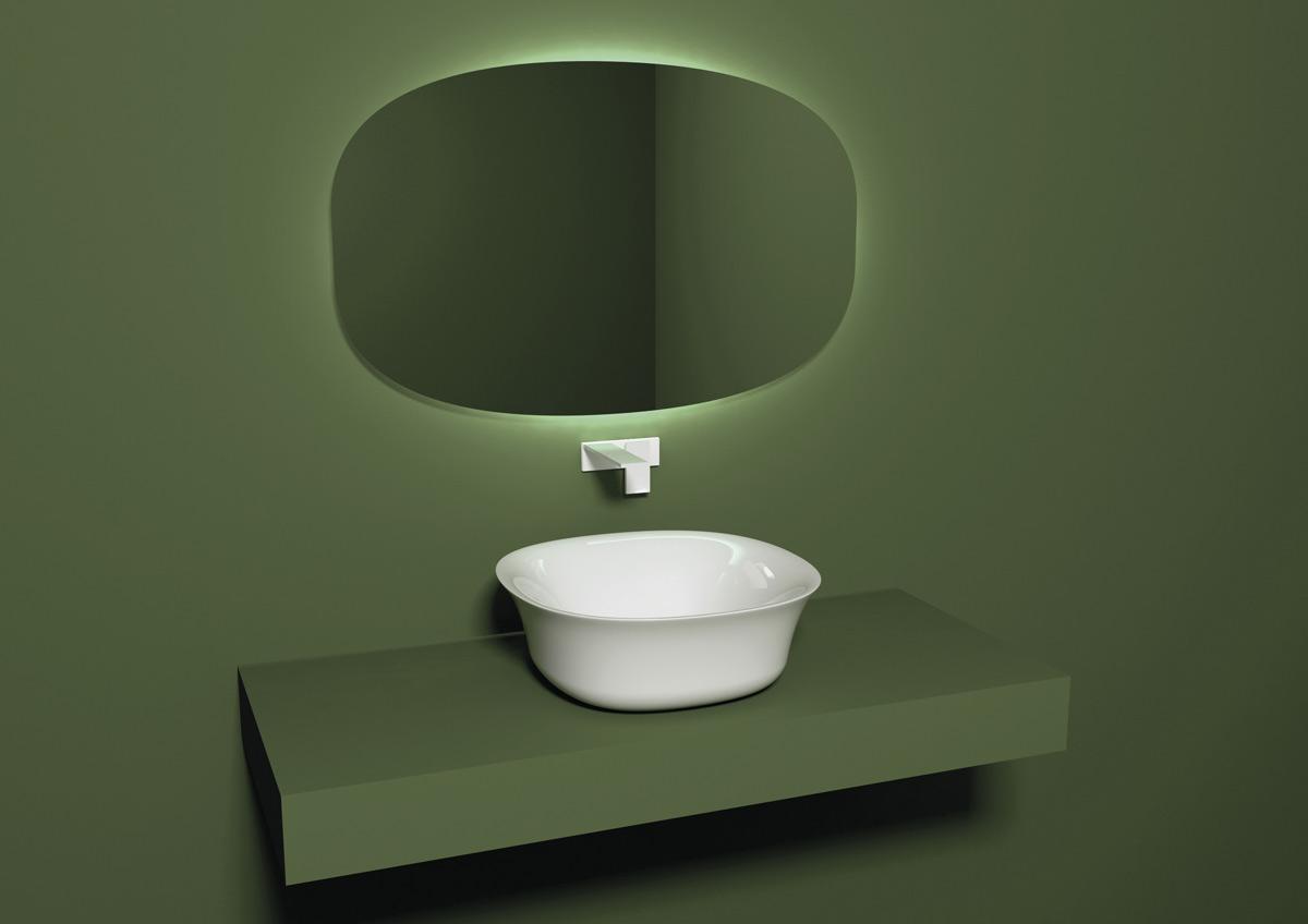 FLLAVFSQU4223 Накладная раковина на столешницу GSG CERAMIC Flut - Вид №1