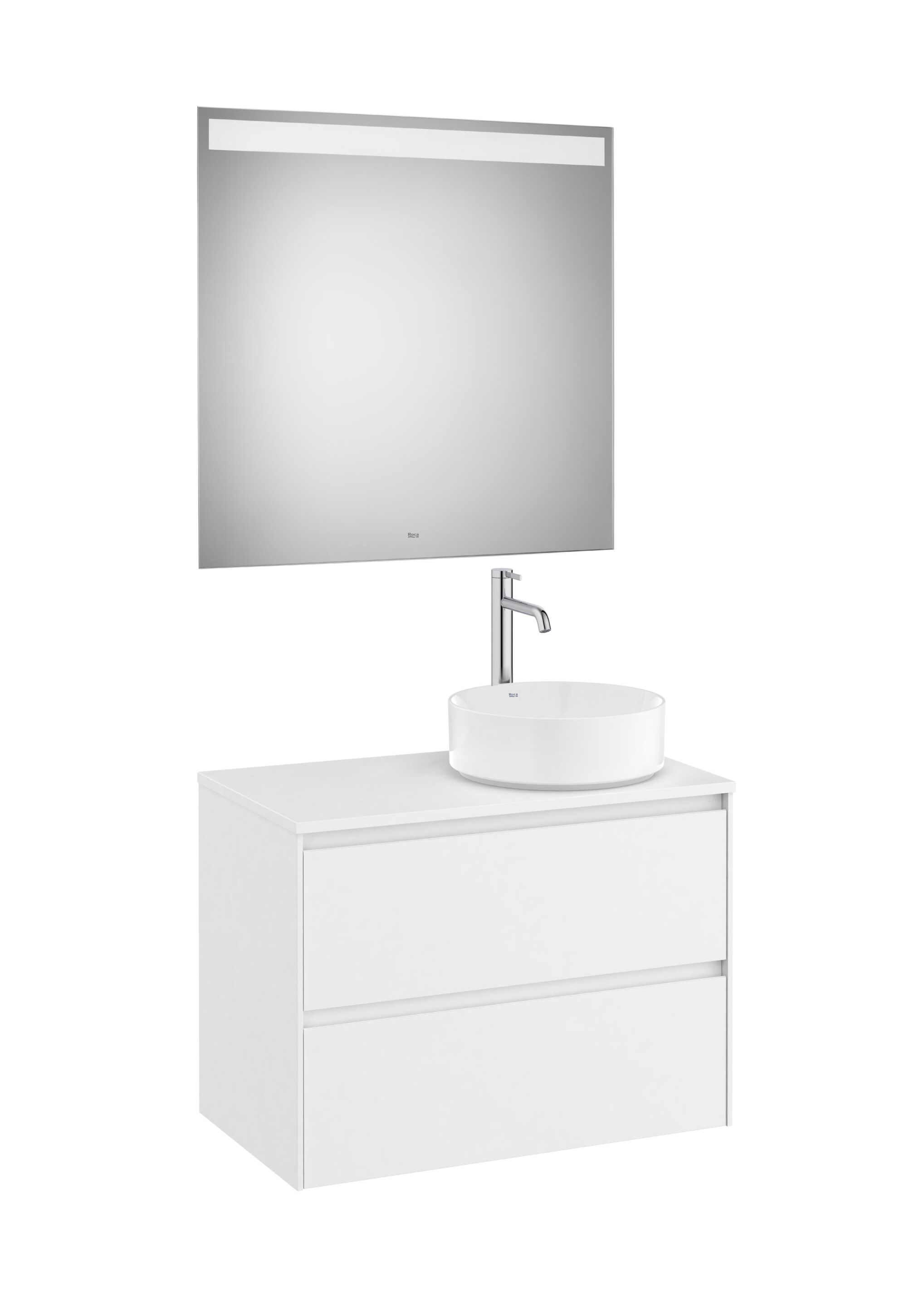 Деревянный одиночный умывальник с зеркалом Roca Ona ARCH-00036665 - Вид №8