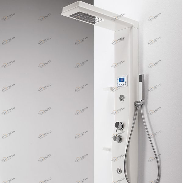 Душевая колонна Etoile White 160 см c хромотерапией и изливом 4ETA8N0W Gruppo Geromin