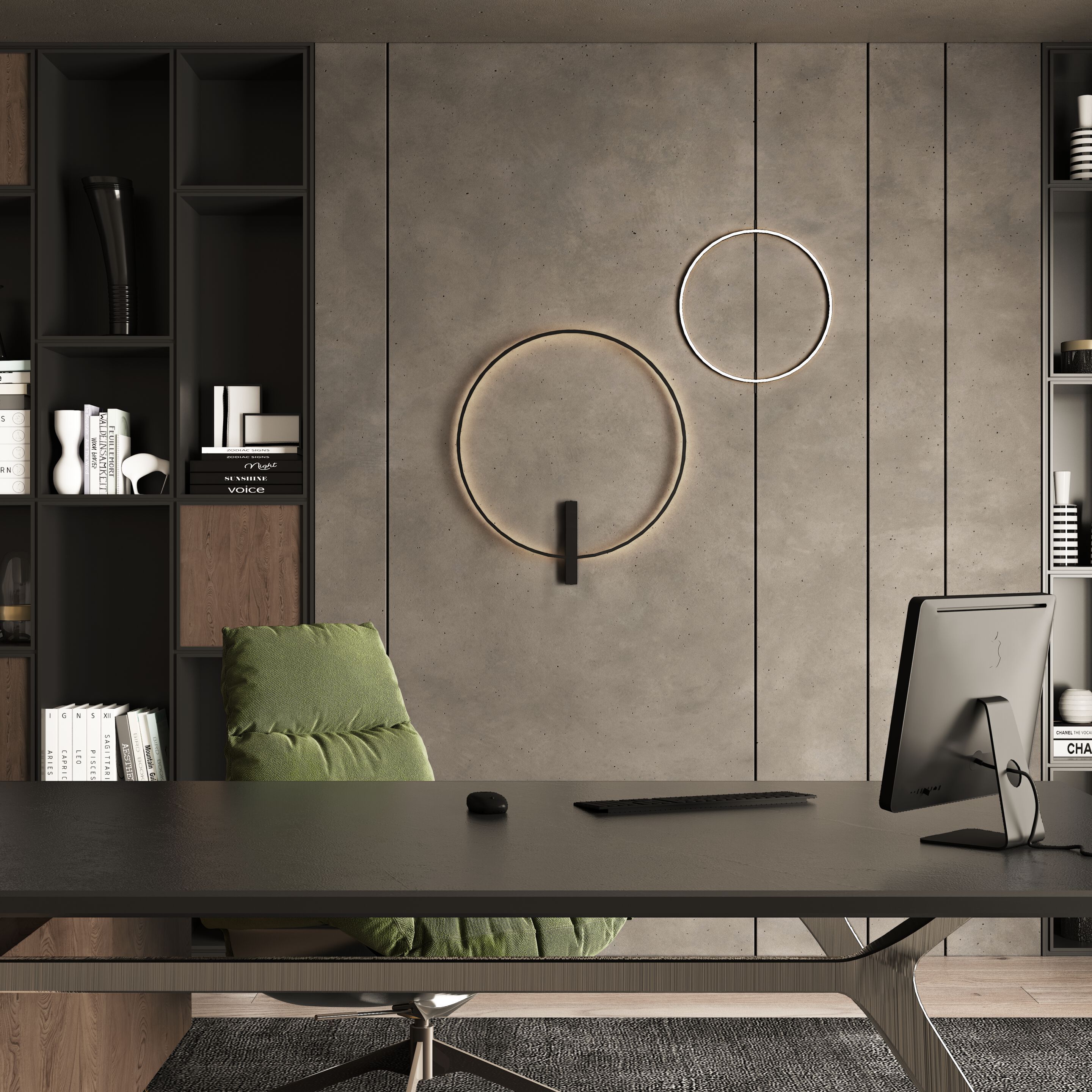 Алюминиевый светодиодный настенный светильник PROLICHT Just Black ARCH-00097860 - Вид №1