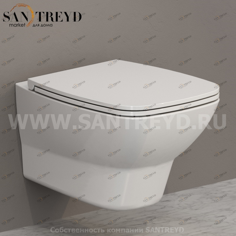 DAS03BI Подвесной унитаз настенный Белый Ceramica Globo DAILY Италия