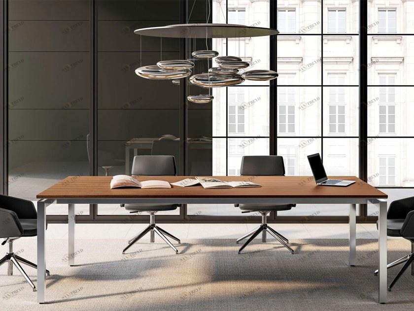 Las Mobili Прямоугольный деревянный стол для переговоров в современном стиле Eos sun-id-1466751