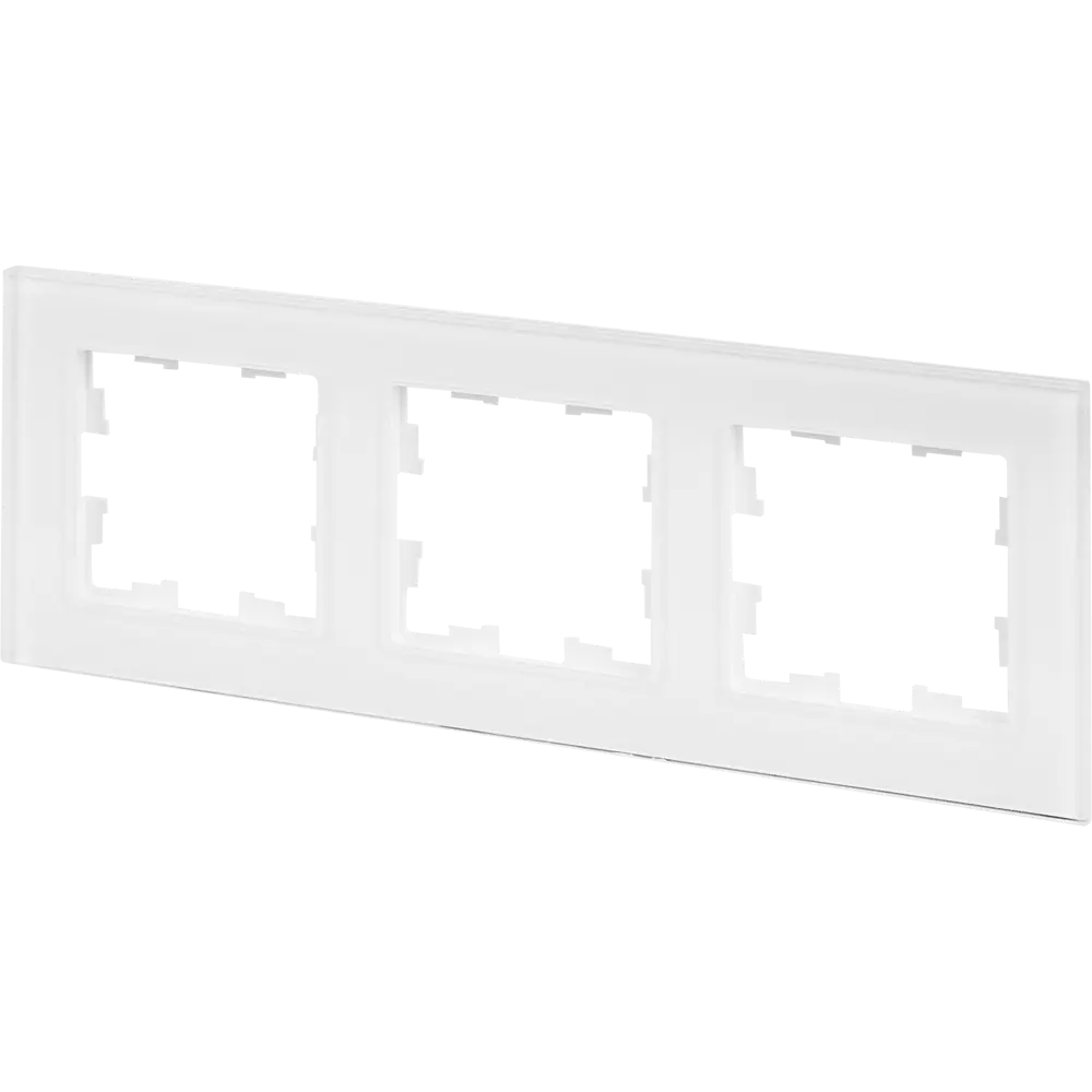 Рамка IEK Brite для тройных розеток и выключателей в белом цвете 87761312 STLM-1115966 - Вид №2