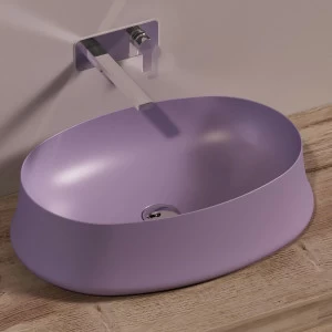 SH04PRUGNAMATT Накладная раковина на столешницу  овальная Simas Sharp