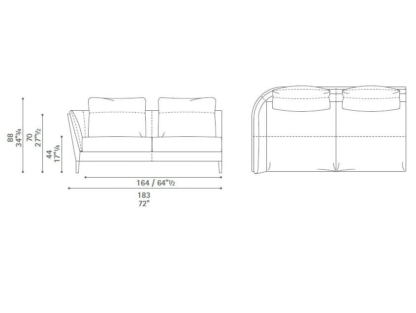 Модульный диван Poltrona Frau коллекция - диваны и кресла ARCH-00016309 - Вид №6
