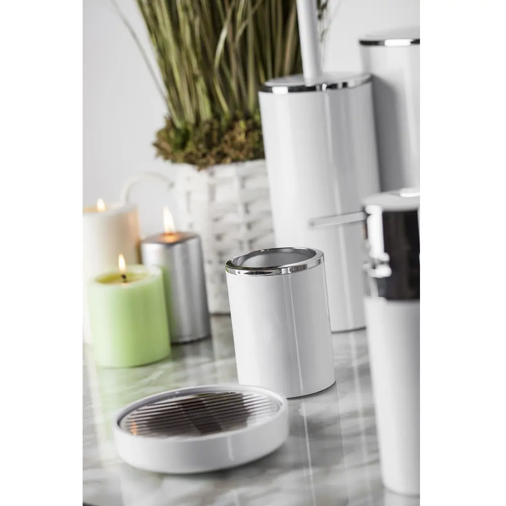 Мыльница настольная «Lenox» цвет белый PRIMANOVA STLM-2016433 - Вид №2