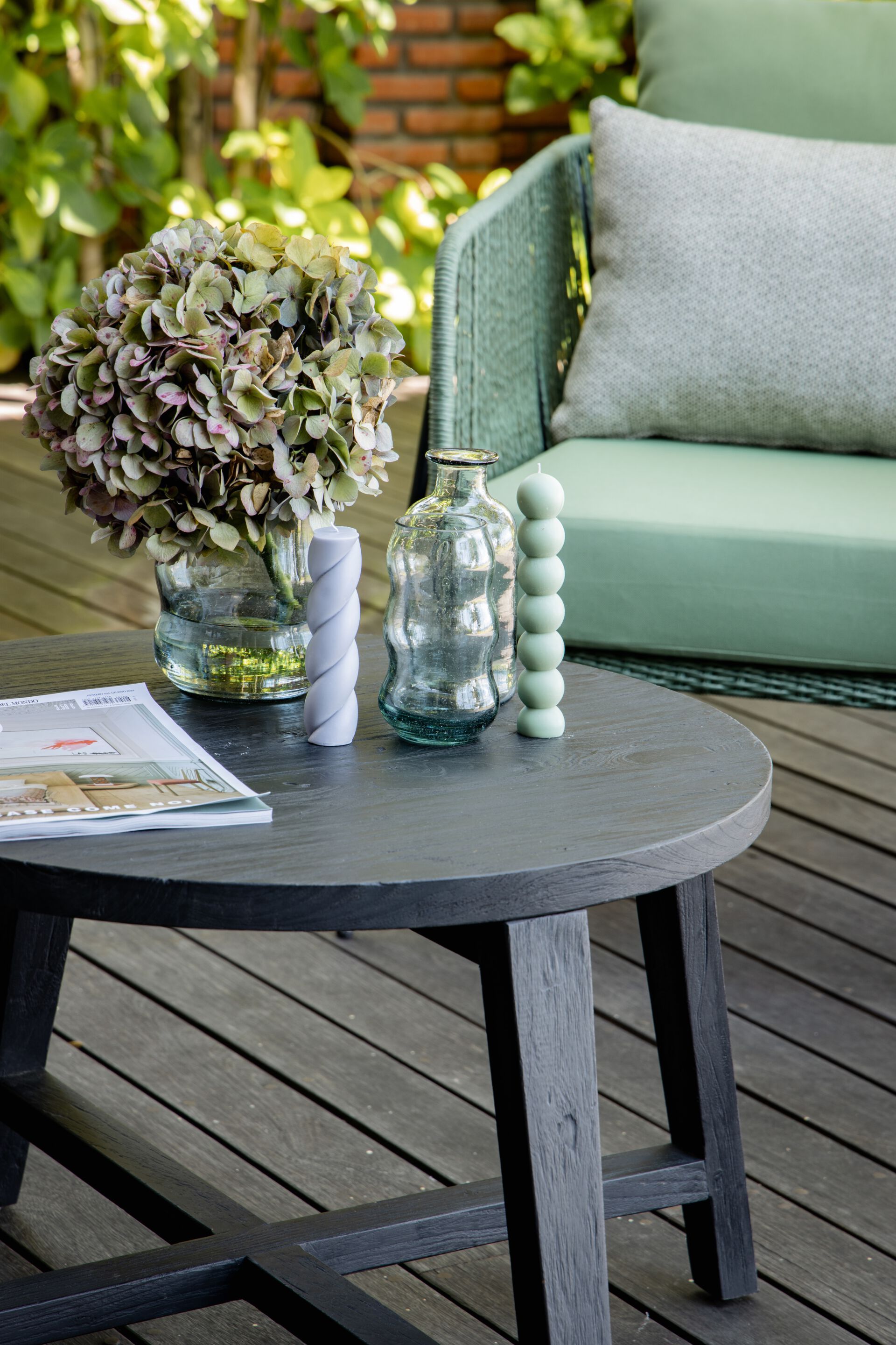 Круглый стол из тикового дерева cbdesign Serres ARCH-00010144 - Вид №1