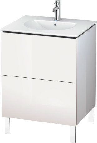 LC660503838 Тумбочка напольная L-Cube #LC6605 620 x 514 мм Доломитово-серый глянцевый лак Duravit - Вид №2