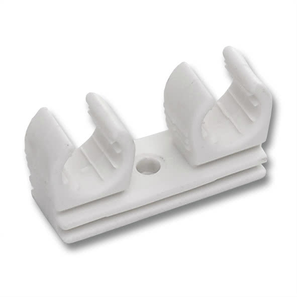 7982928 SANHA 9829C клипса для медных труб двойная 28 мм  - Вид №1