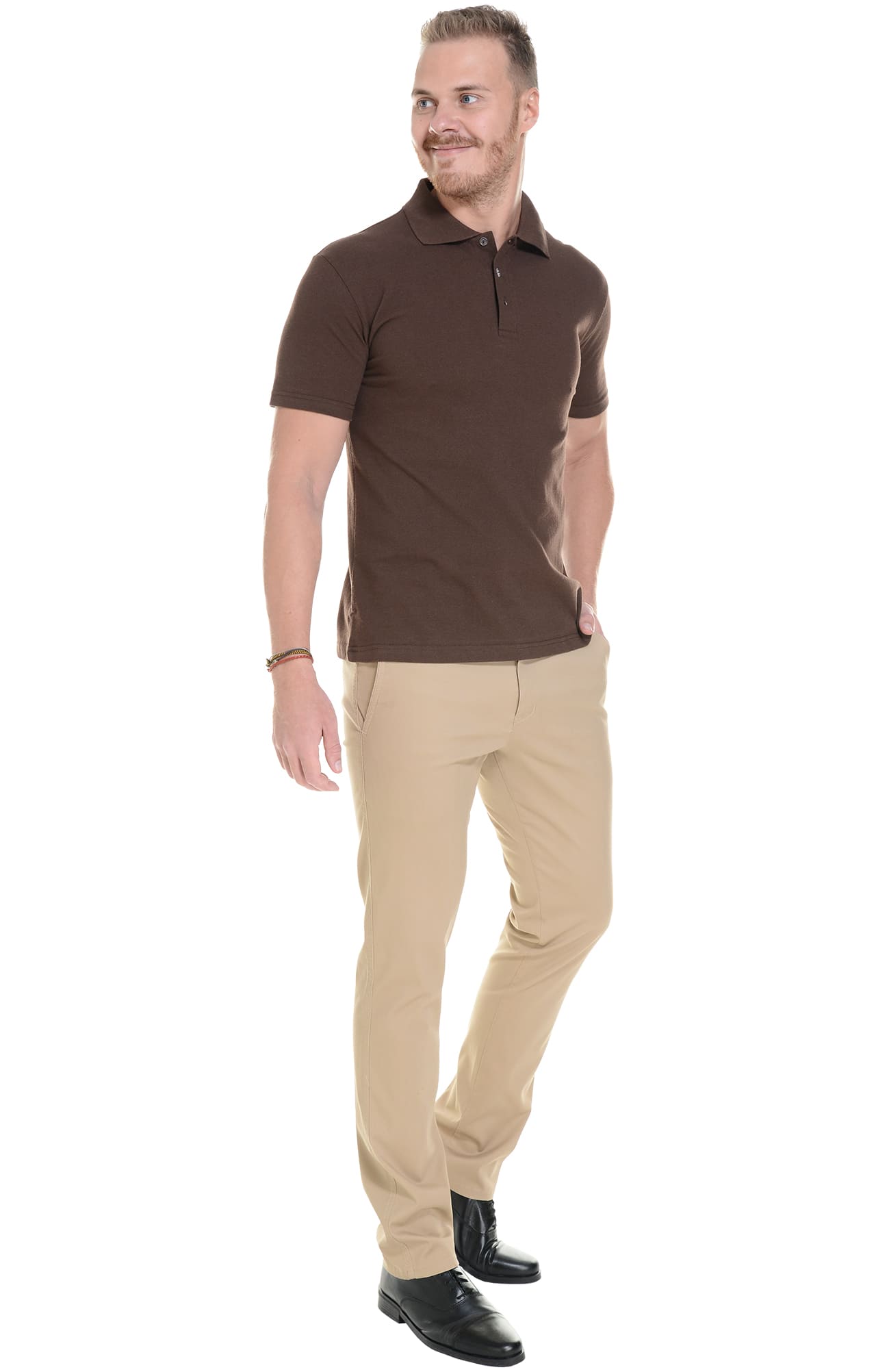 68260 Брюки  мужские beige (бежевые) El-Risto  Одежда для официантов  размер 48/182-188  - Вид №8