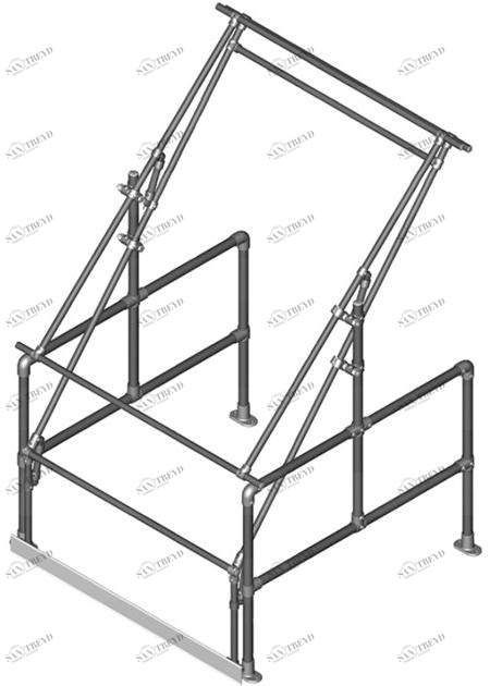 ArtSteel Подъемно-поворотная дверь из горячеоцинкованной или окрашенной в желтый цвет стали Palletgate Sgpgtycgv Santreyd 
