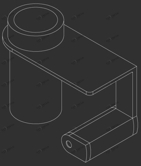 Ceadesign Полка с держателем для зубных щеток из delrin® Lutezia -accessori Ltz 109