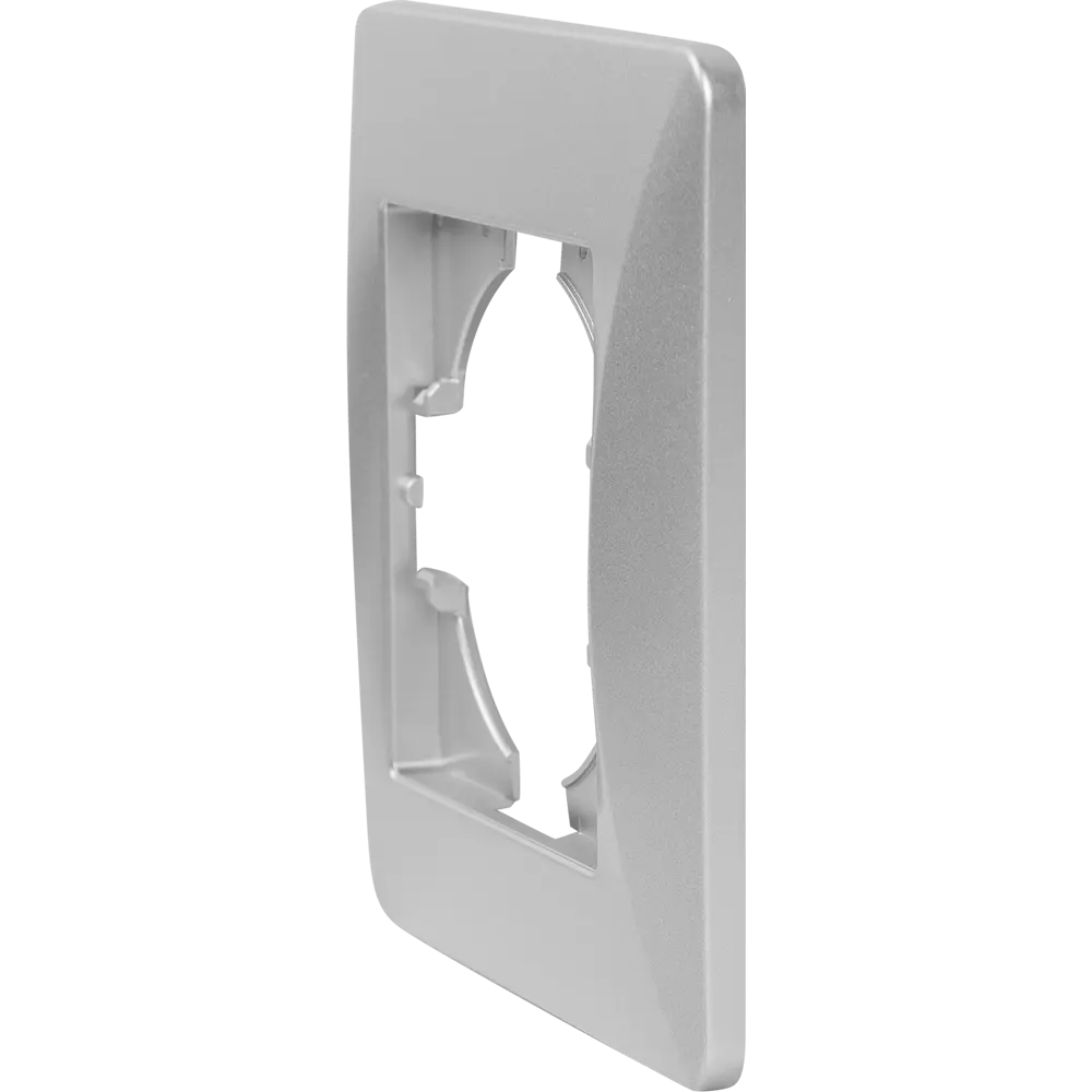 Рамка для розеток и выключателей Gusi Electric Ugra С1110-004 1 пост цвет серебро STLM-2058572 - Вид №2