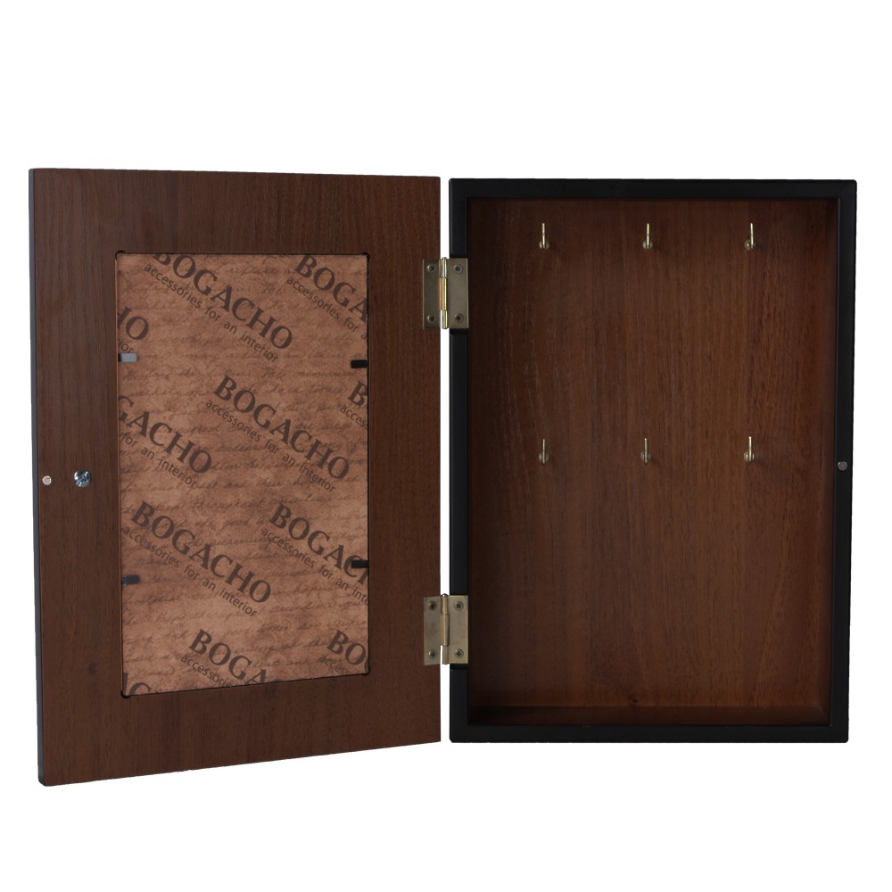 71111 Ключница Семь ключей счастья Орех Оберджин BOGACHO 4627138207543 - Вид №2