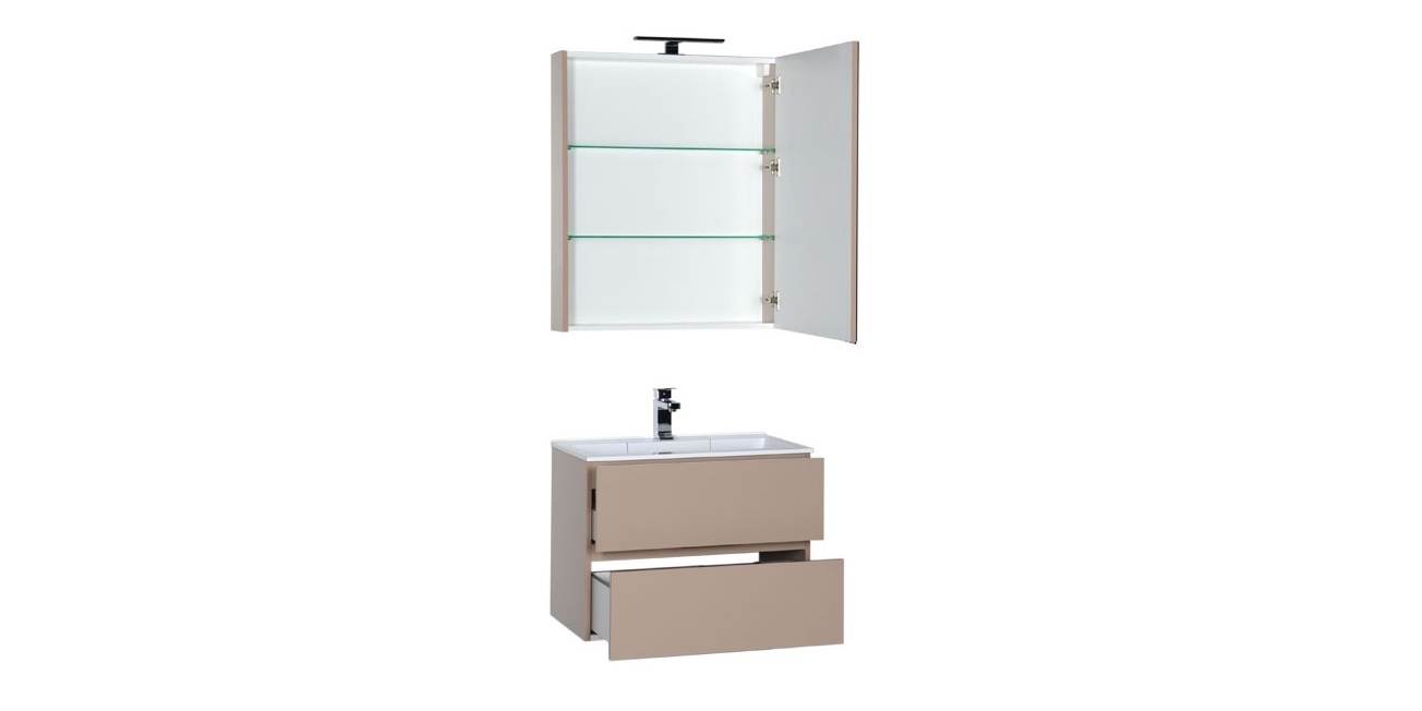 Комплект мебели Aquanet Алвита 70 капучино 00184578 - Вид №3