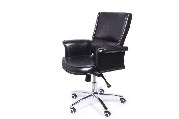 Arrediorg.it® Кресло руководителя из экокожи на колесиках со средней спинкой sun-id-1424357 - Вид №2