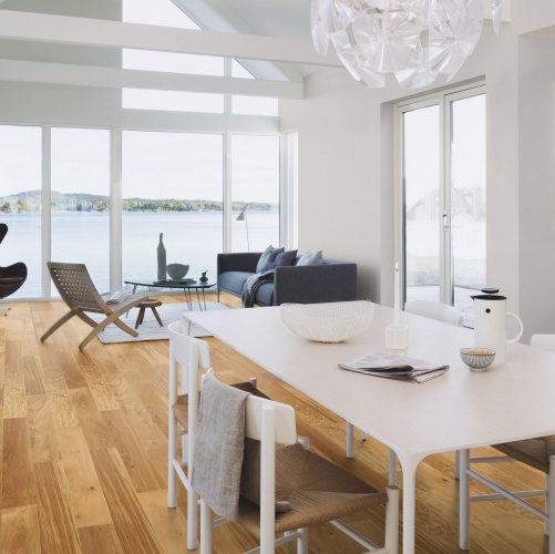 Инженерная доска Boen Maxi Rustic Live Natural Ированная С Фаской 2v Дуб Рустик с брашью (Текстурированная) 1000х100 мм EBL64KFD - Вид №9