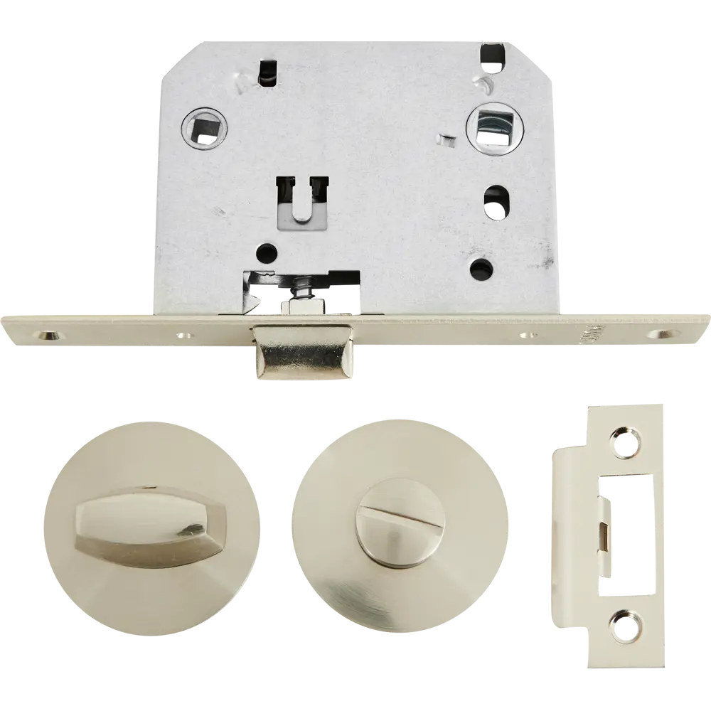 Дверные ручки Punto Meteor с запиранием комплект цвет никель STLM-2170133 - Вид №2