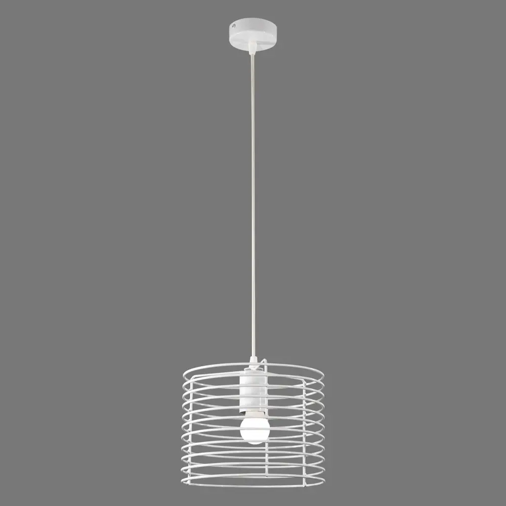 Подвесной светильник Vitaluce Vakero white 1 лампа 3м² Е27 цвет белый глянцевый STLM-2132810 - Вид №1