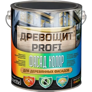 91758019 Фасадная краска для дерева Красковия Древощит Profi с защитой от плесени и грибка цвет коричнеый Ral 3009 2.5 кг STLM-1362622