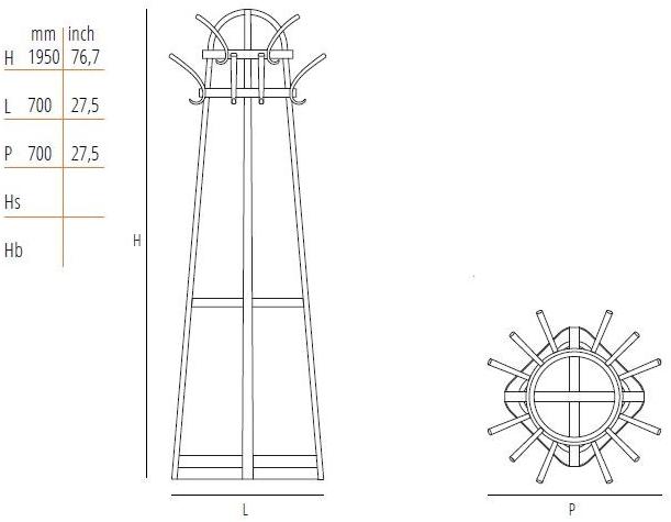 Wiener GTV Design Вешалка из бука sun-id-1357846 - Вид №5