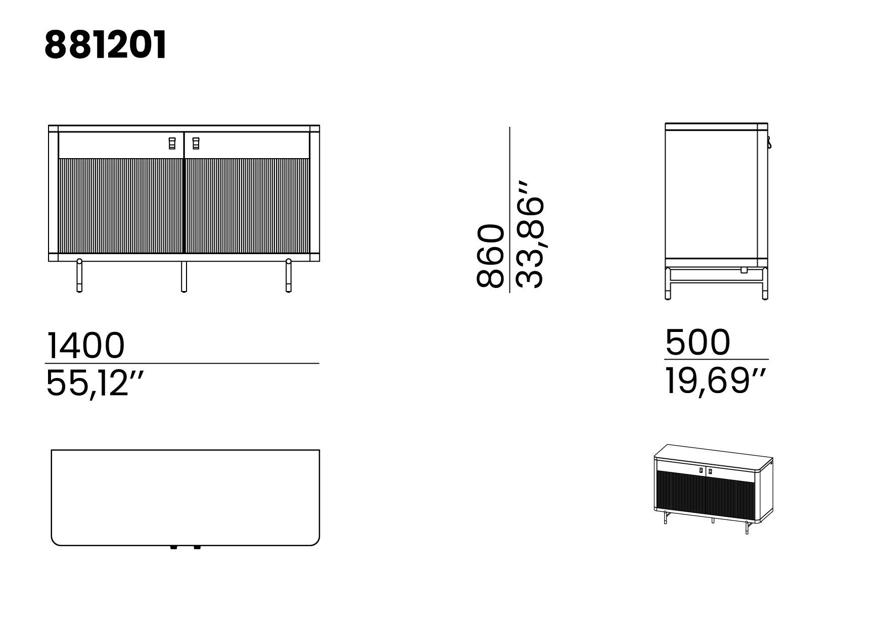 Шкаф из массива дерева с распашными дверями animovel Fidji ARCH-00116310 - Вид №5