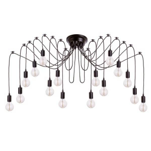 Подвесная люстра Loft IT Spider Loft1162B/16 черная LOFT IT ДИЗАЙНЕРСКИЕ, LOFT1162 118381 Черный