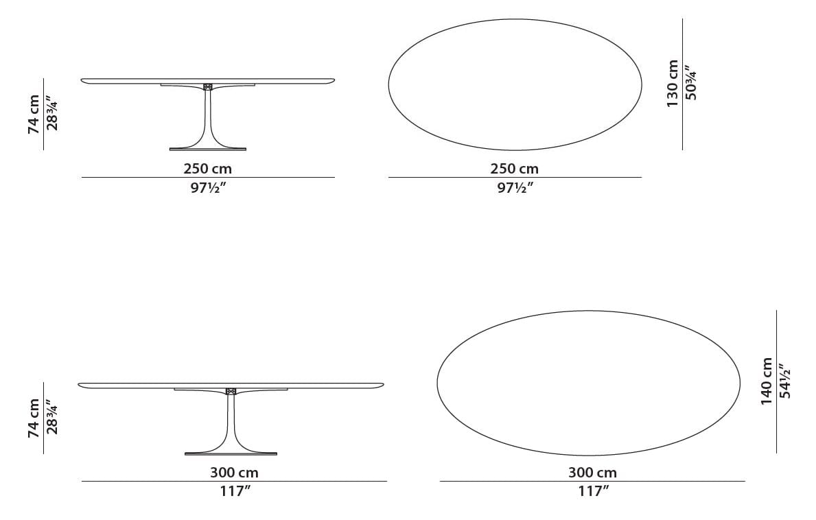Овальный стол из массива дерева Baxter Bourgeois ARCH-00047525 - Вид №3