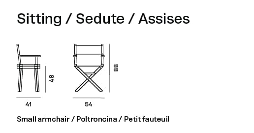 Складной стул с открытой спинкой Unopiù GINGER ARCH-00034264 - Вид №14