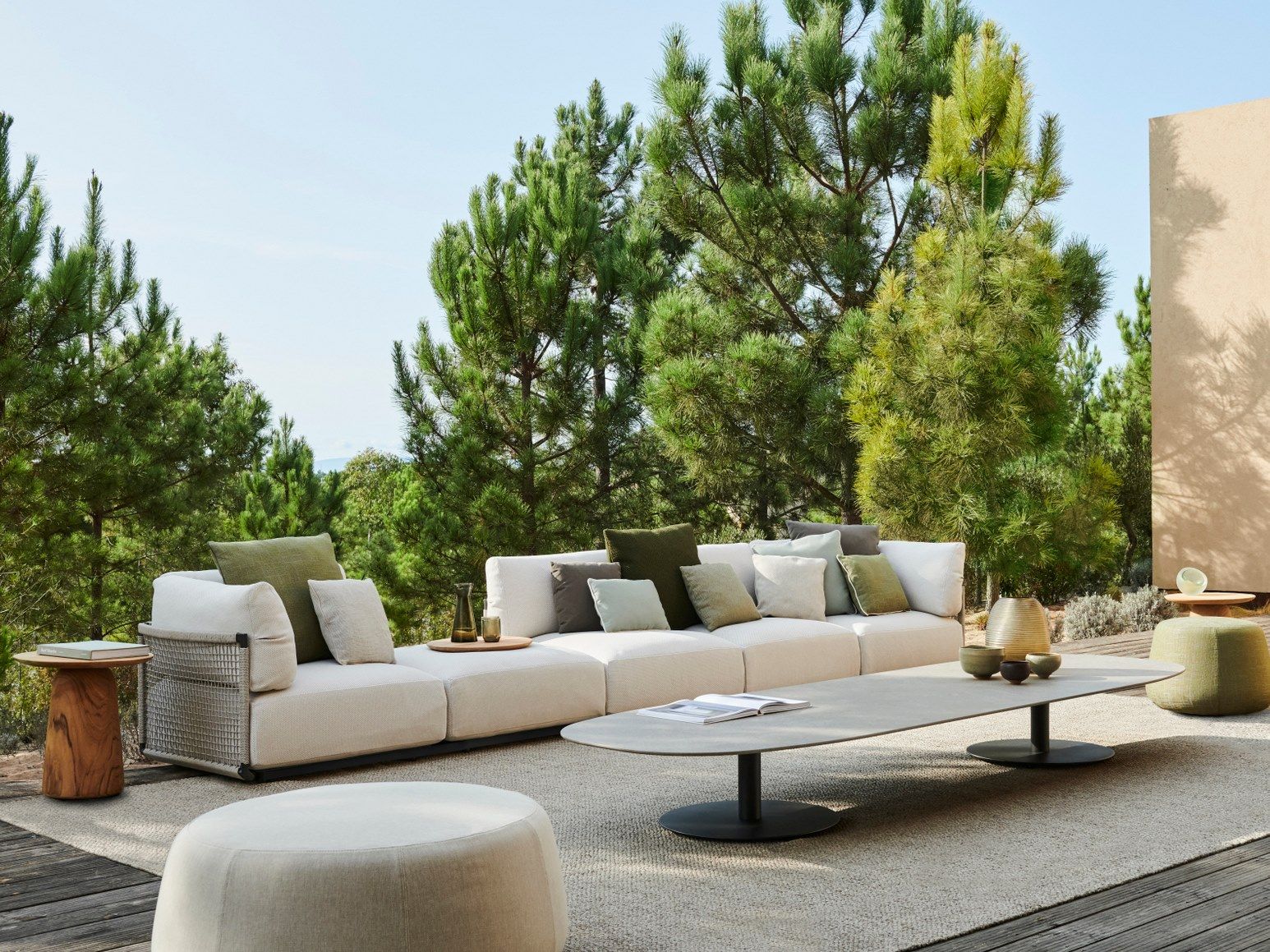 Керамический низкий садовый столик TRIBÙ T-Table ARCH-00077105 - Вид №5