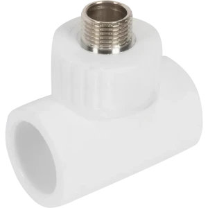 Тройник комбинированный РВК 32x1/2"x32 мм НР полипропилен 020810