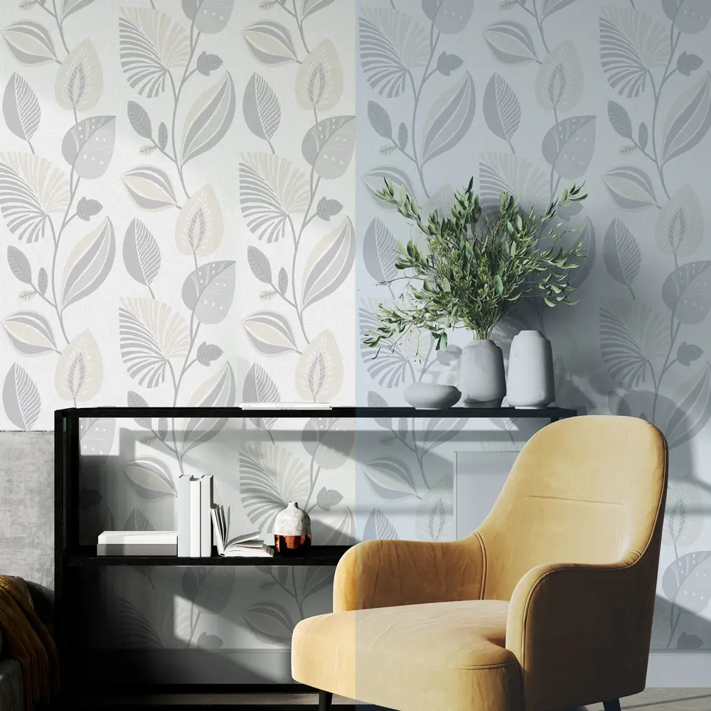 Обои флизелиновые Wallsecret Eco серые 1.06 м 8853-14 STLM-2170691 - Вид №4