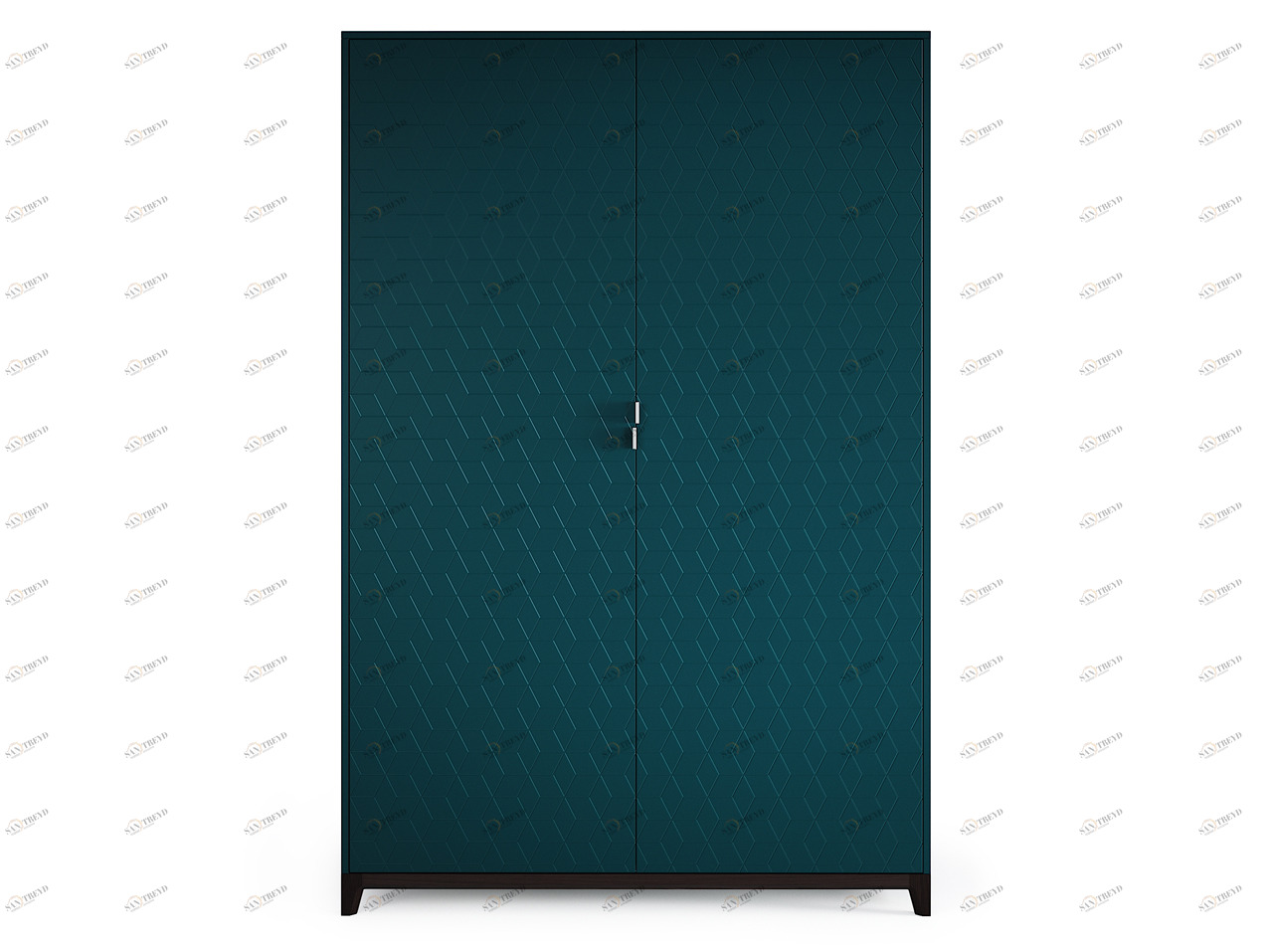 Шкаф распашной двухдверный бирюзовый Case THE IDEA  210349 Синий 