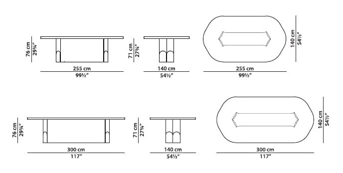 Овальный стол из массива дерева Baxter Grace ARCH-00089032 - Вид №7