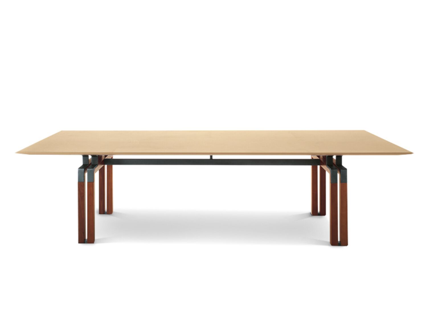 Прямоугольный стол для совещаний с кожаной обивкой i 4 Mariani ARCH-00139335 - Вид №1