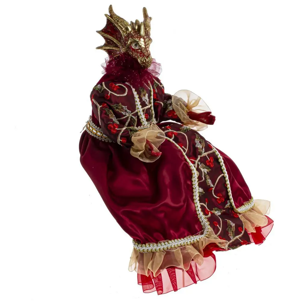 Фигурка новогодняя Дракон 43 см цвет бордовый Santreyd STLM-2053498 - Вид №1