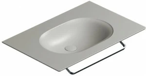 175HZCS Подвесная раковина настенная консольная овальная CERAMICA CATALANO  серая