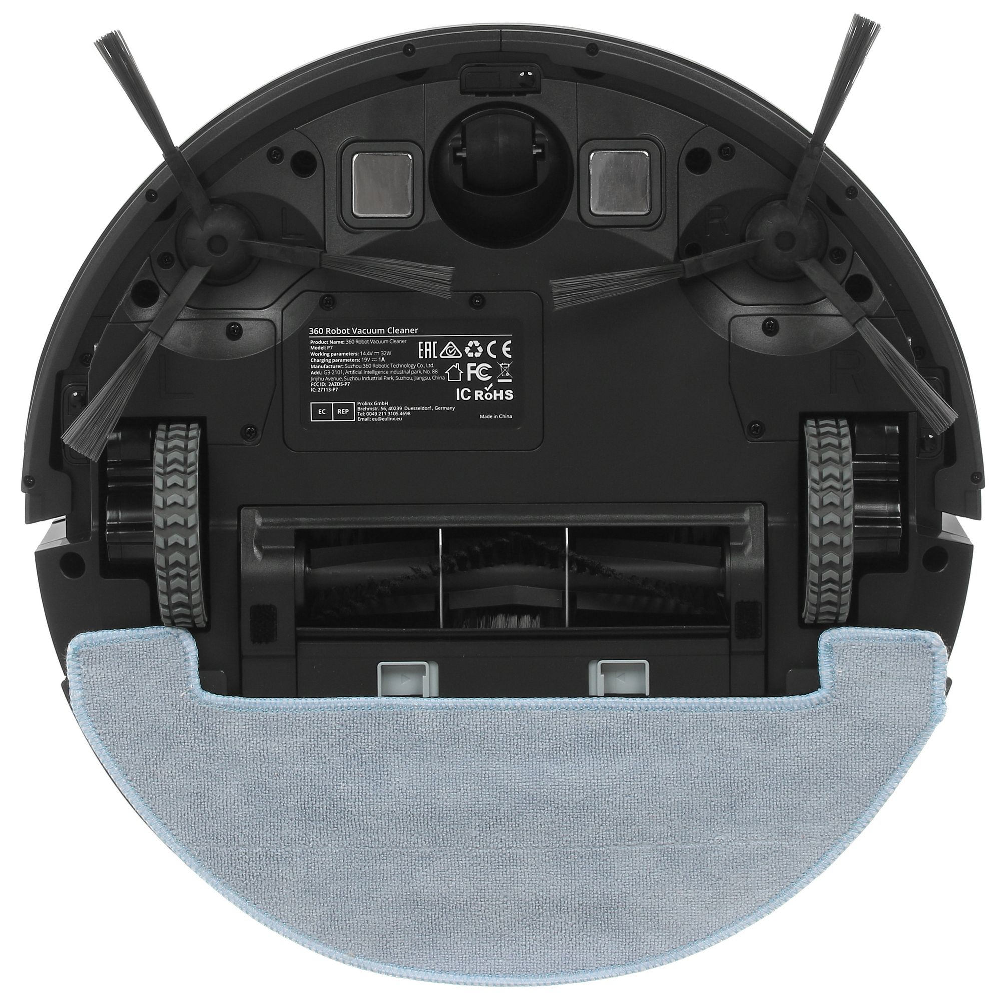9930377 Робот-пылесос 360 Robot Vacuum Cleaner P7 черный STDN-0075370 - Вид №3