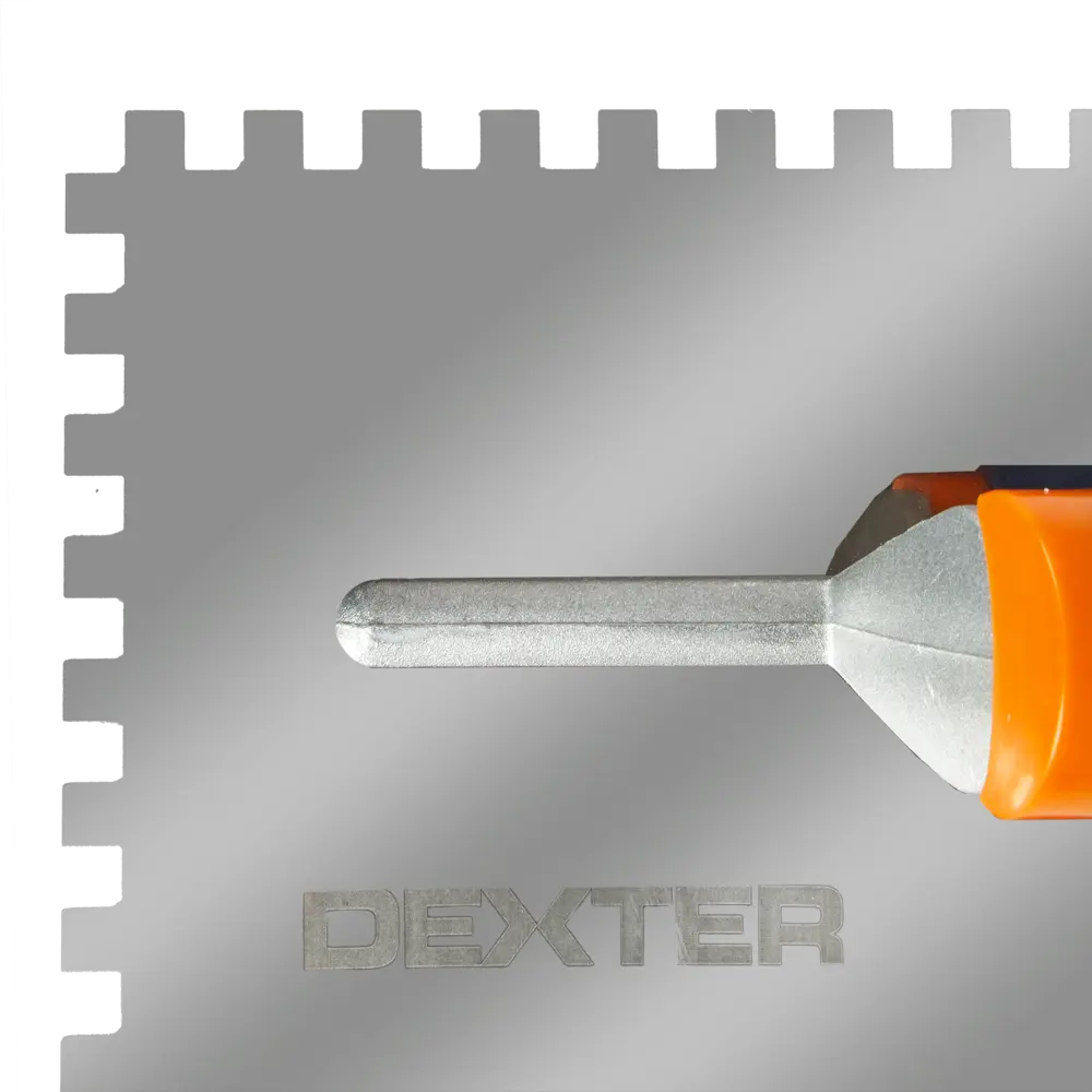 Гладилка зубчатая из нержавеющей стали Dexter LRM1040 128x280 мм, зуб 8x8 мм 18850425 STLM-2206451  - Вид №1