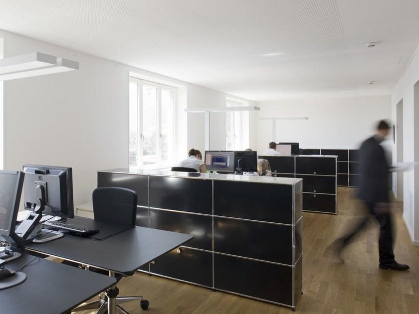 USM Низкомодульный офисный шкаф для хранения из металла Usm haller system sun-id-1380981 - Вид №22