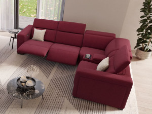 Угловой диван из ткани