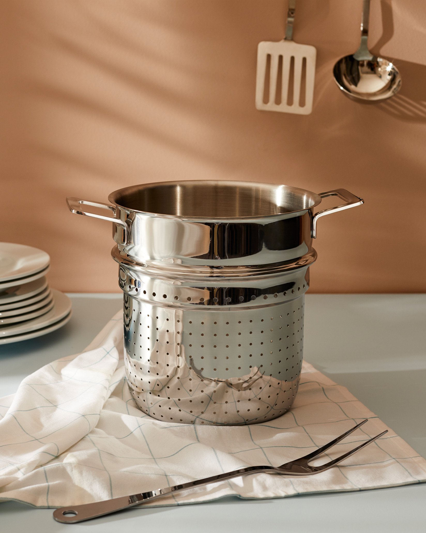 Набор для пасты Alessi Кастрюли и сковороды Pots&pans AJM306 - Вид №1