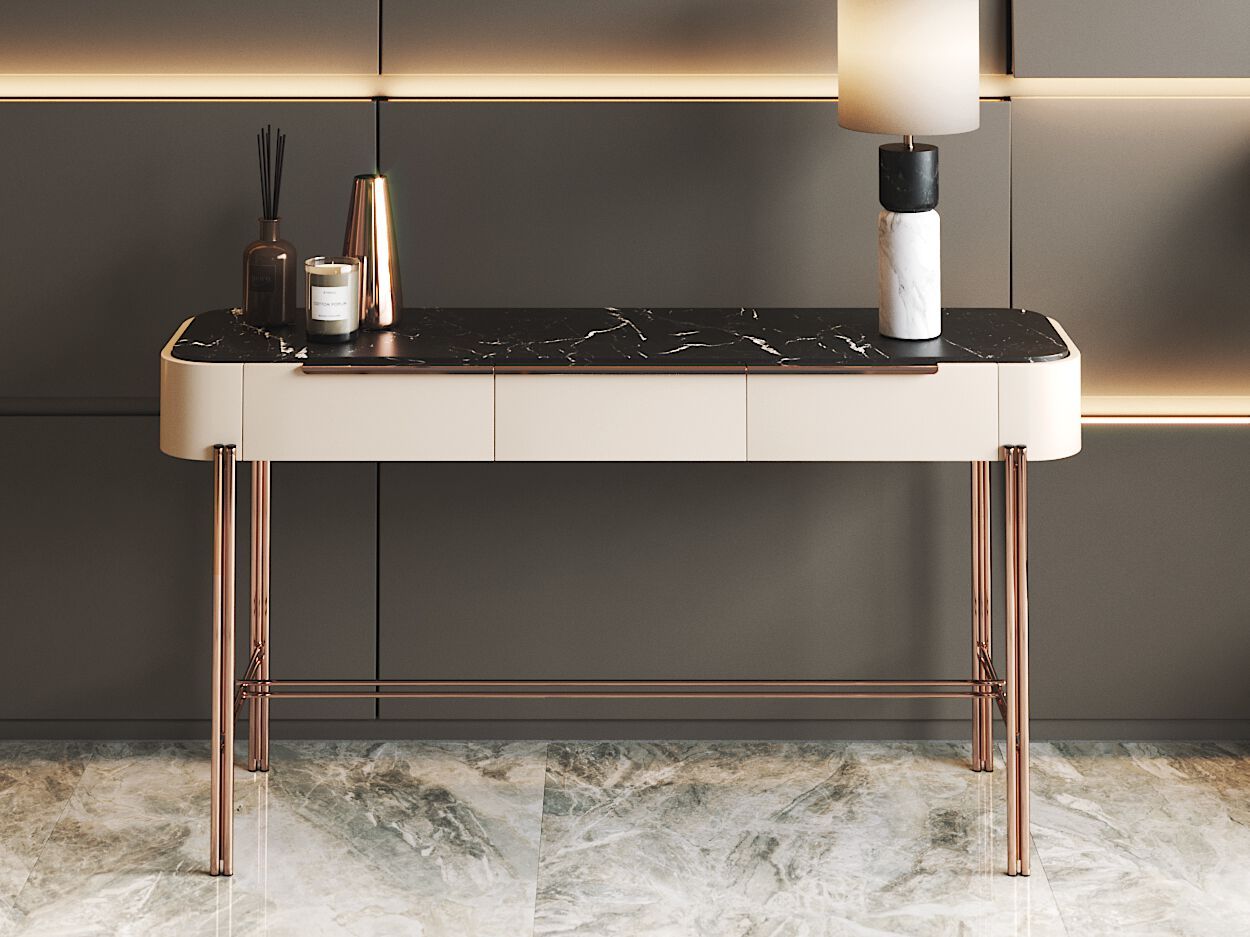 Прямоугольная консоль с ящиками PRADDY Natur ARCH-00146359 - Вид №4