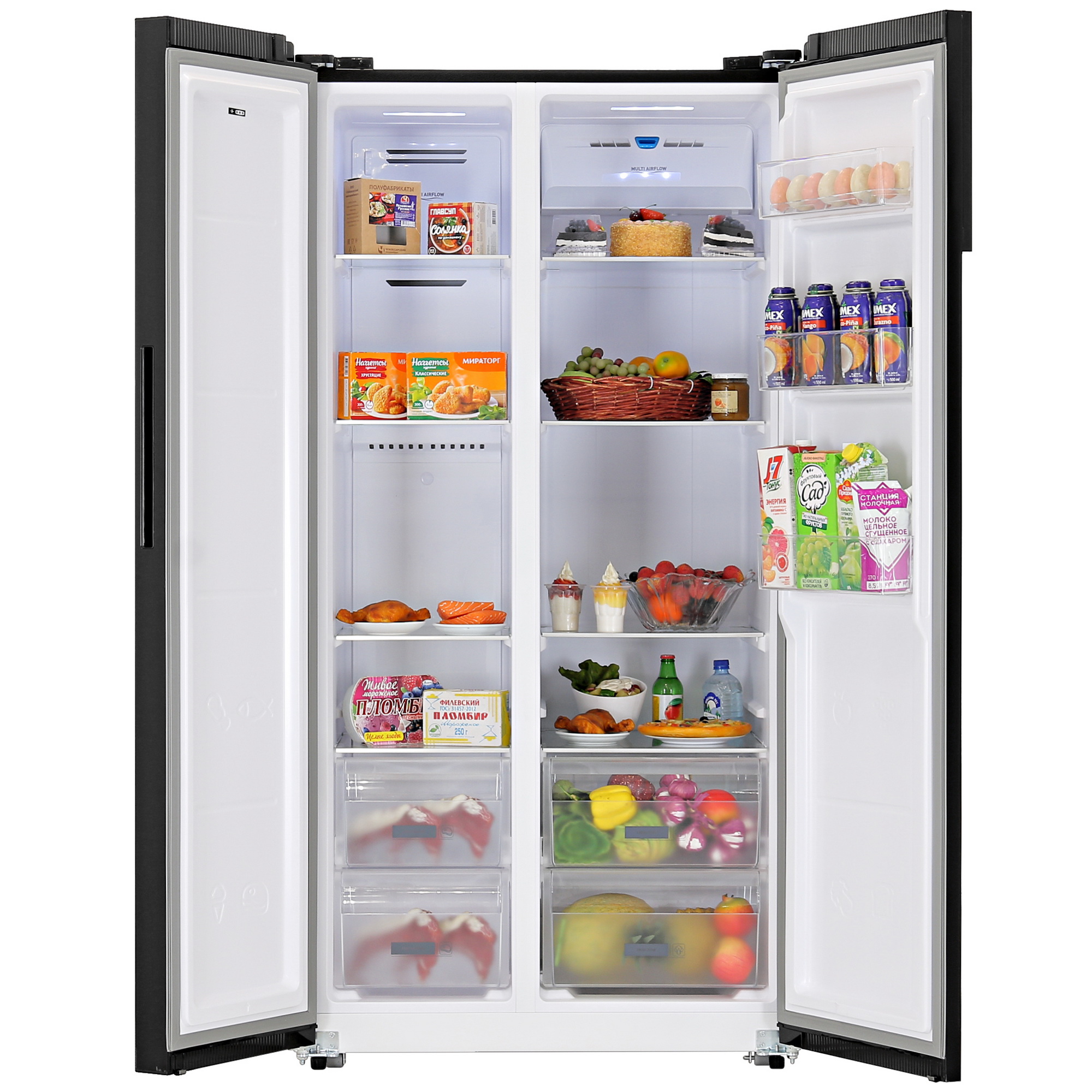 5400702 Холодильник Side by Side   DEXP SBS4-59AKA черный STDN-0018231 - Вид №5